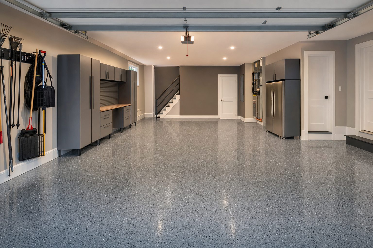 Basement Epoxy Floors — AI-generated visualization 3