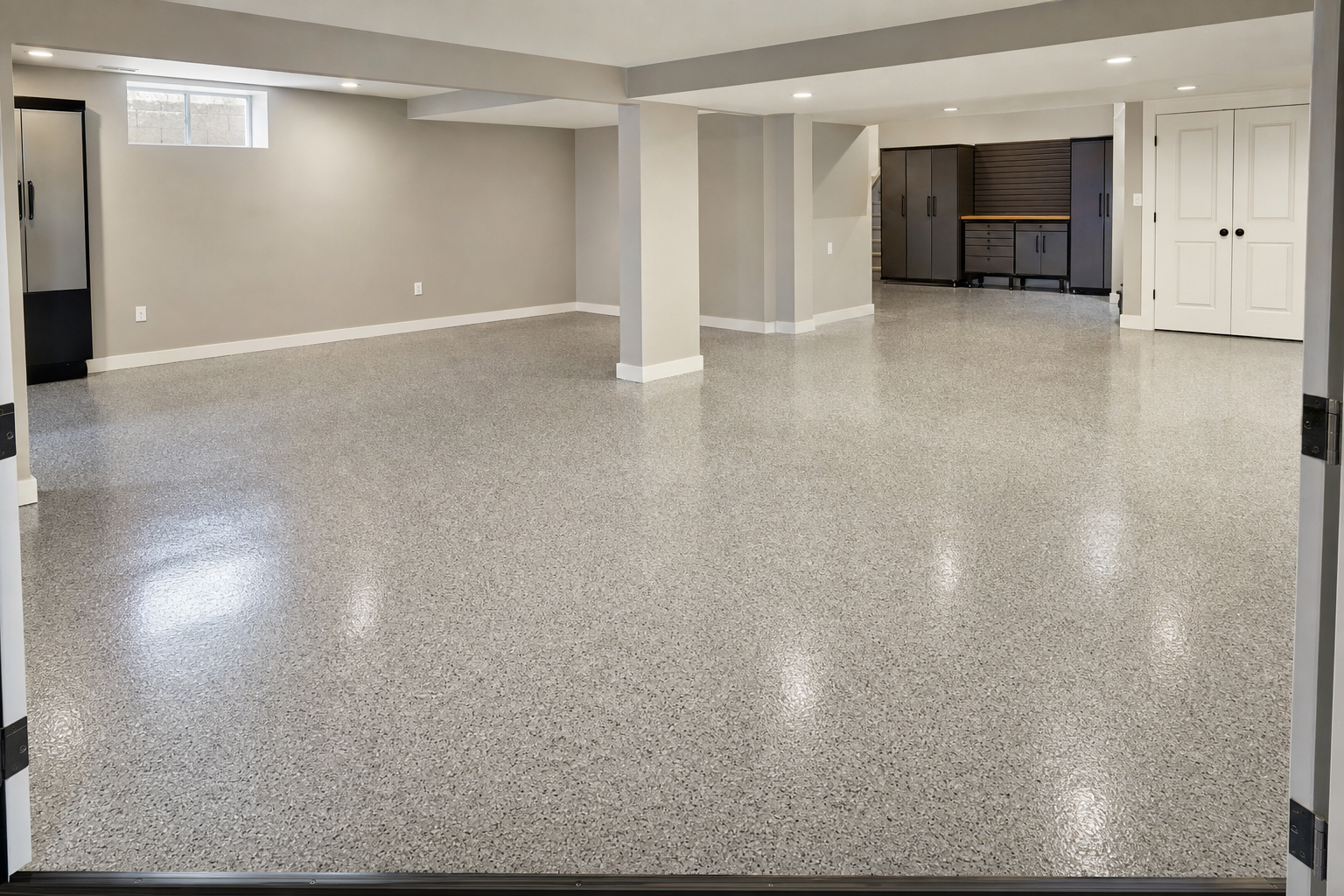 Basement Epoxy Floors — AI-generated visualization 2